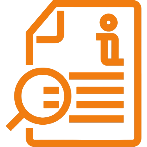 Icono circulo naranja